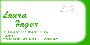 laura hager business card